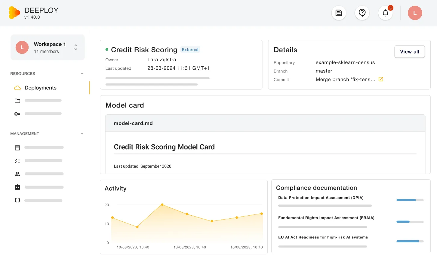 External Deployment Features