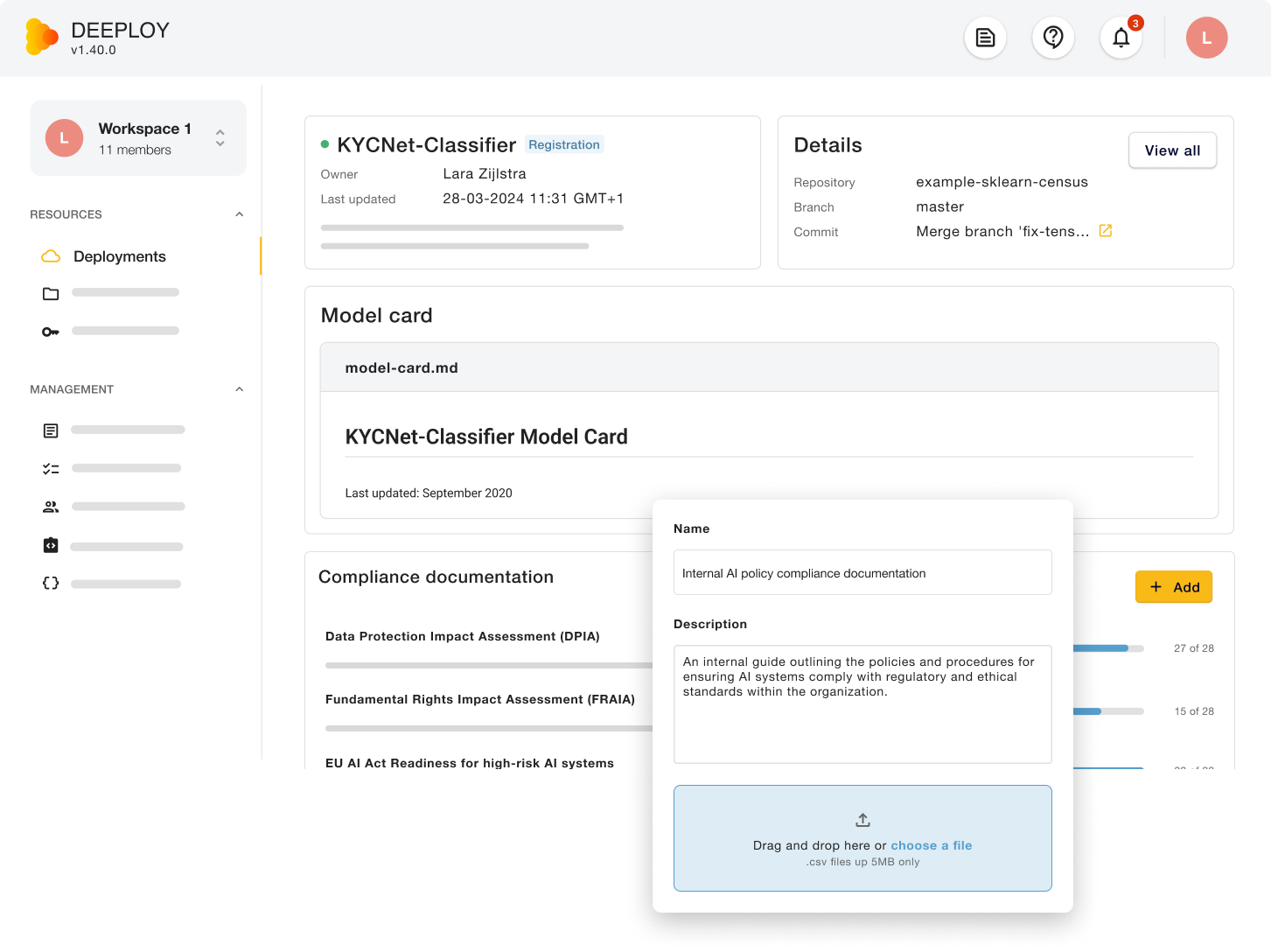 Registration features