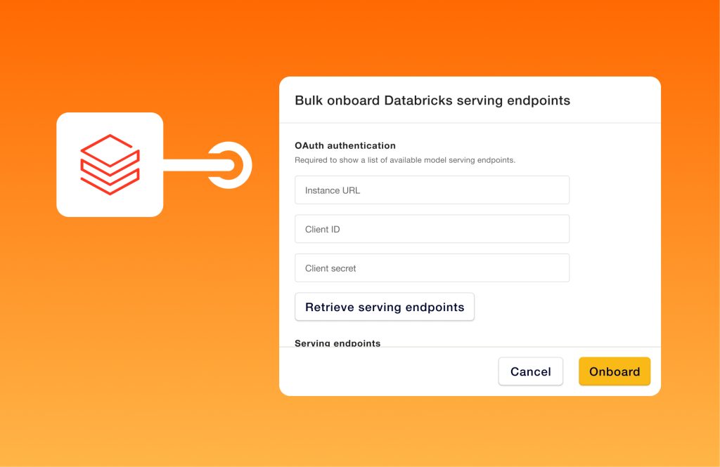 Bulk onboard Databricks serving endpoints