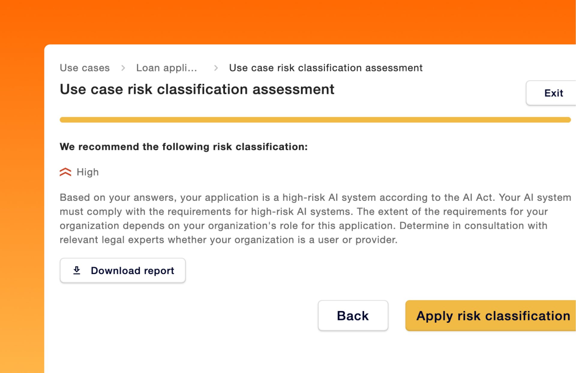 AI Risk Classification Deeploy