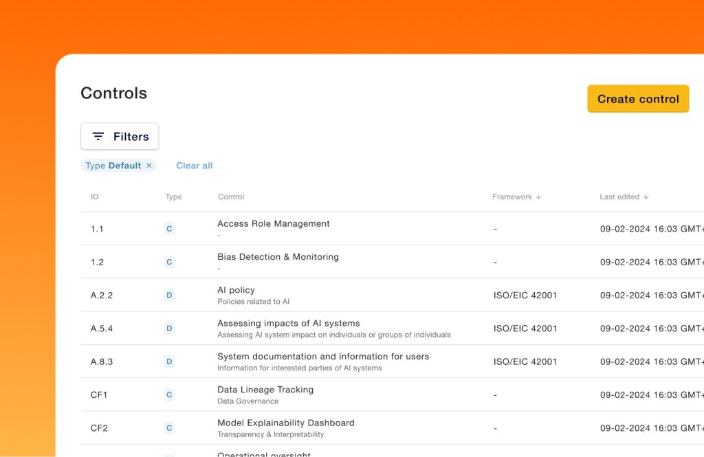 AI Governance Controls - Default