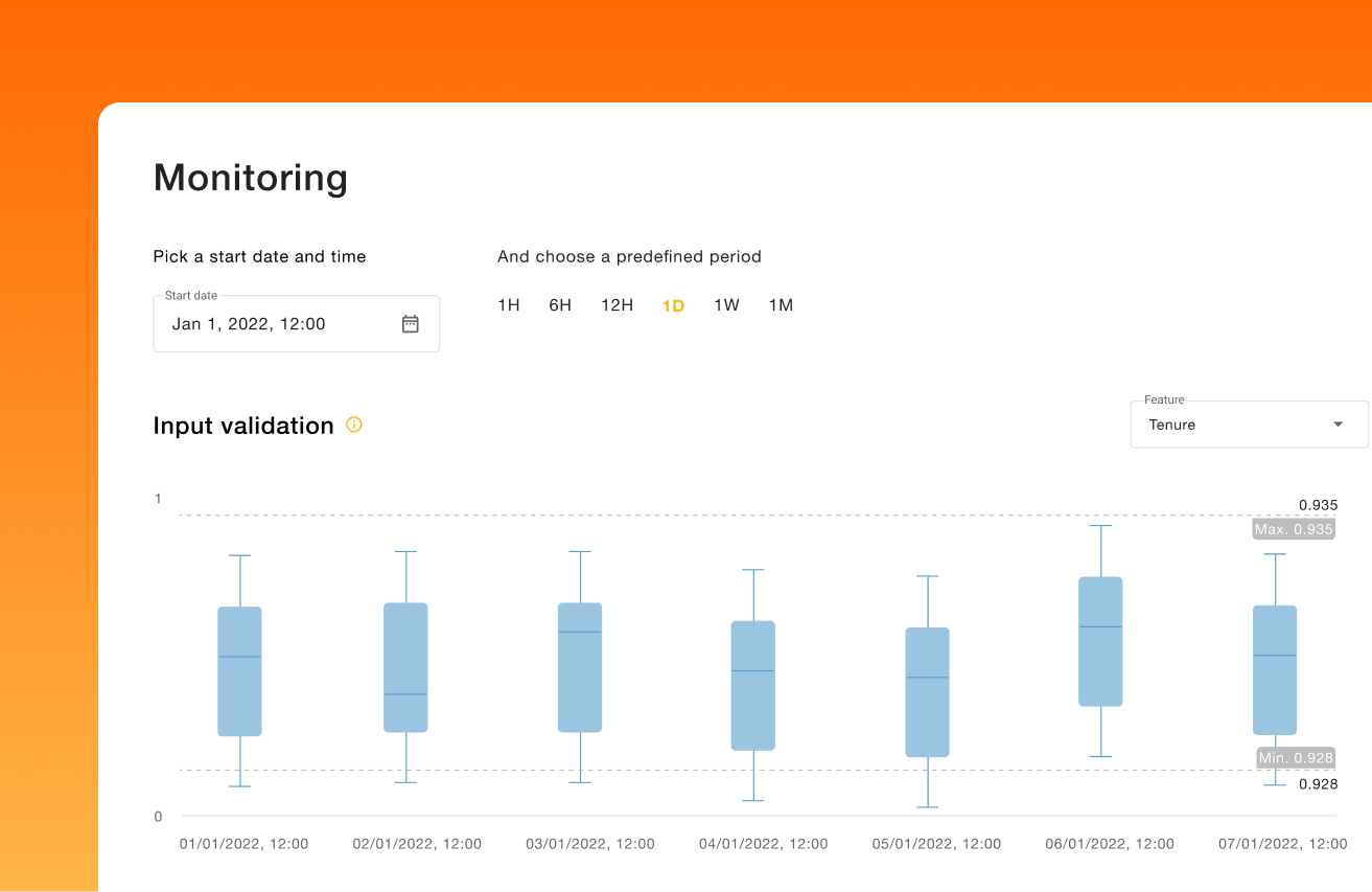 Drift Monitoring Input validation