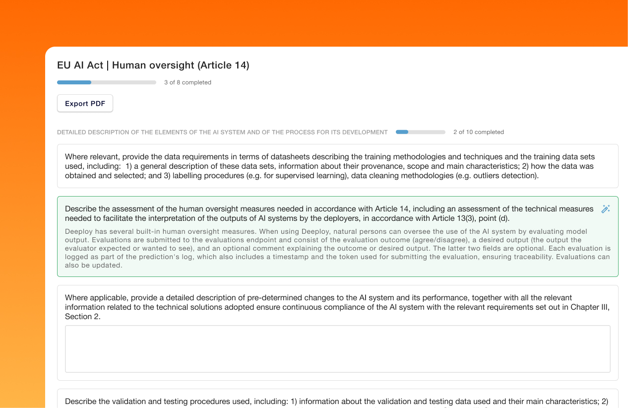 EU AI Act Compliance Template